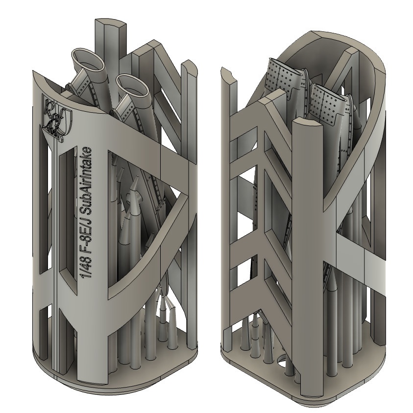 《4867》 F-8E/Jサブエアインテーク/AOAセンサー(2個セット