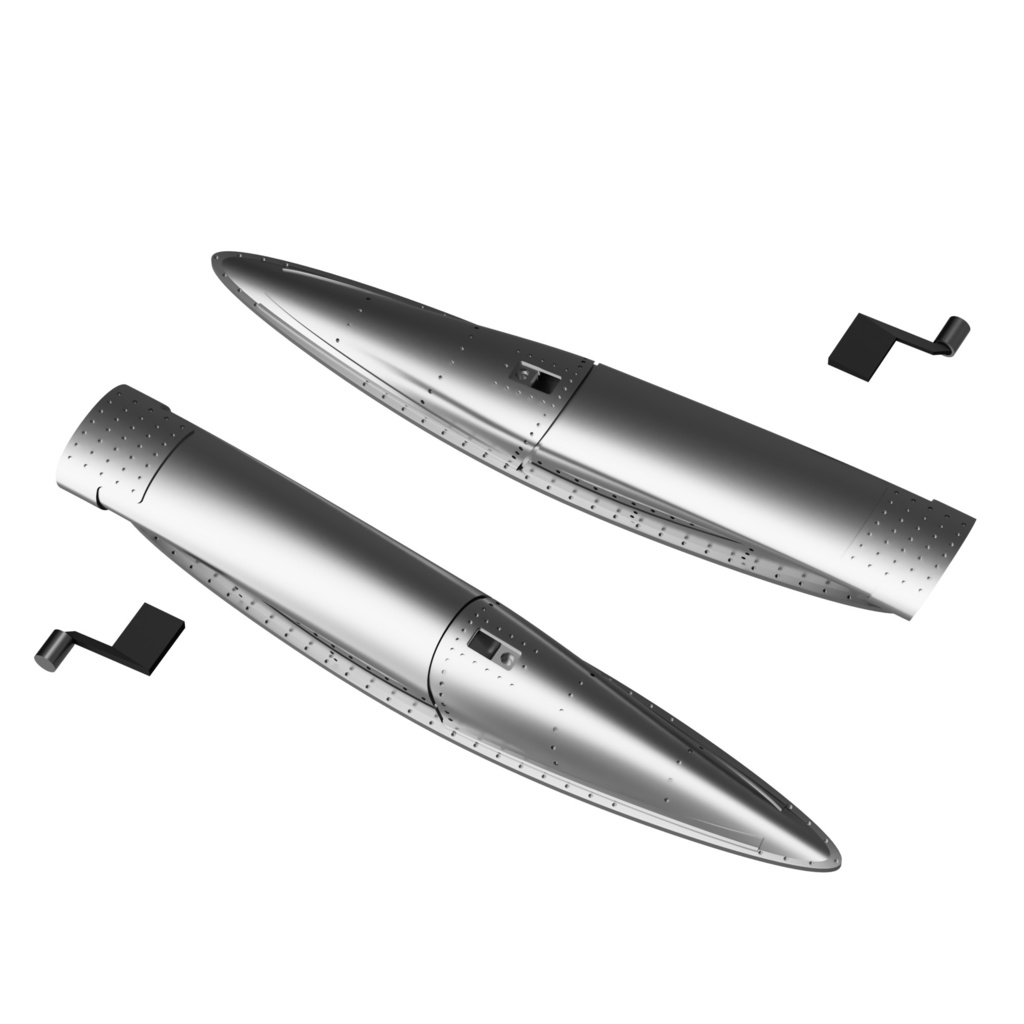 《4867》 F-8E/Jサブエアインテーク/AOAセンサー(2個セット