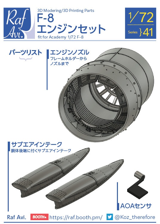 《7241》 F-8E/Jエンジンセット