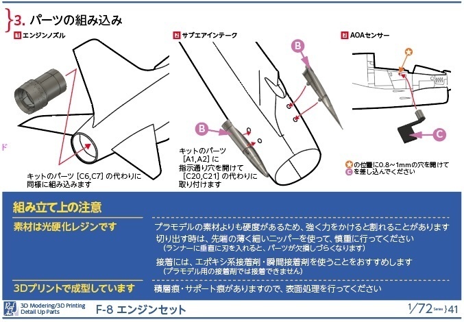 《7241》 F-8E/Jエンジンセット