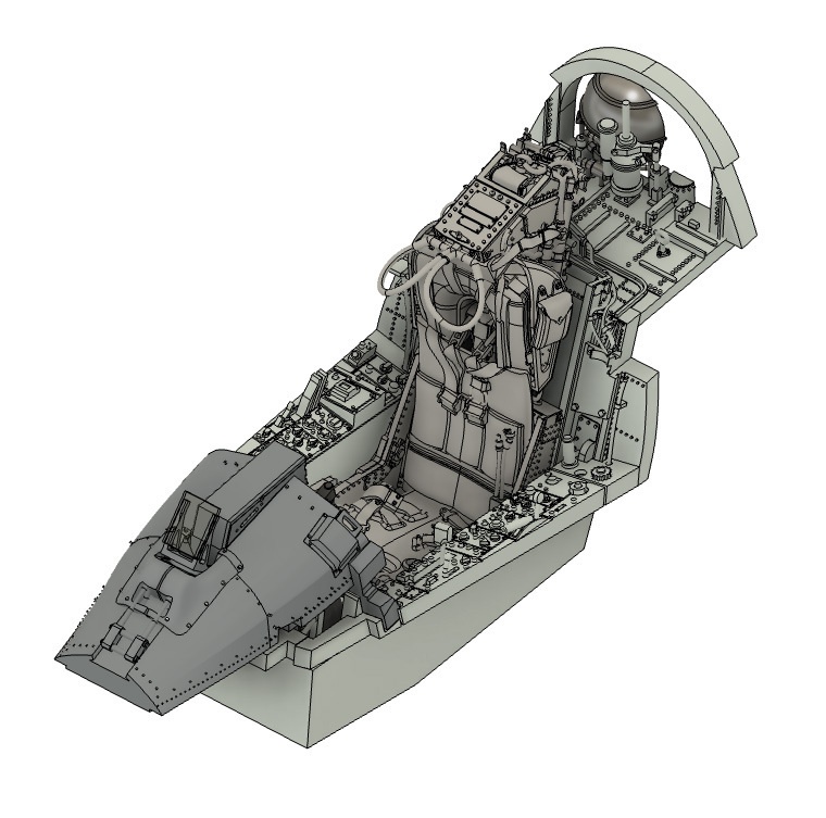 《7246》 F-8E/Jコックピット(F-8E/J・アカデミー用