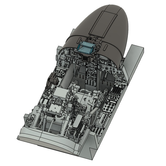 《4872》F-20 タイガーシャーク コクピット(フリーダムモデルキット(ハセガワ)用