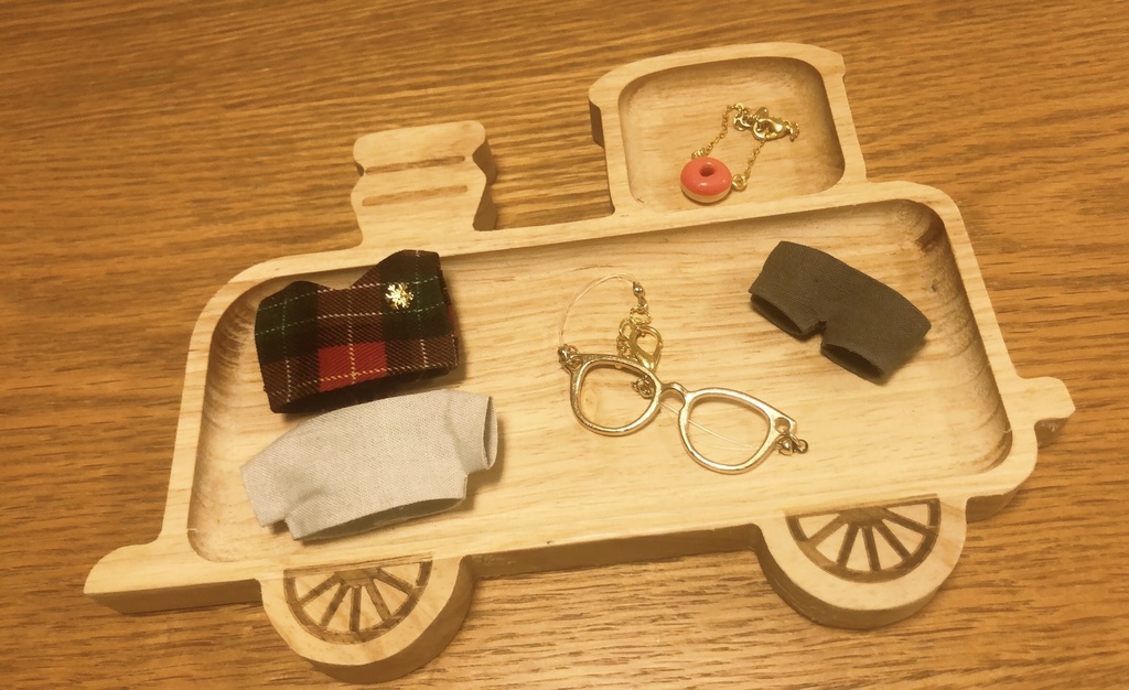 10cm ぬい服 赤のベストコーデ 5点セット
