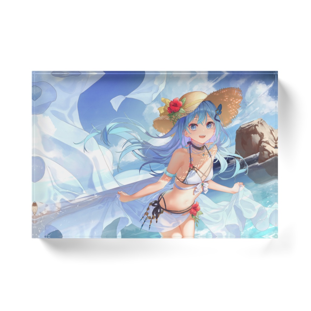 水着リーちゃん アクリルブロック