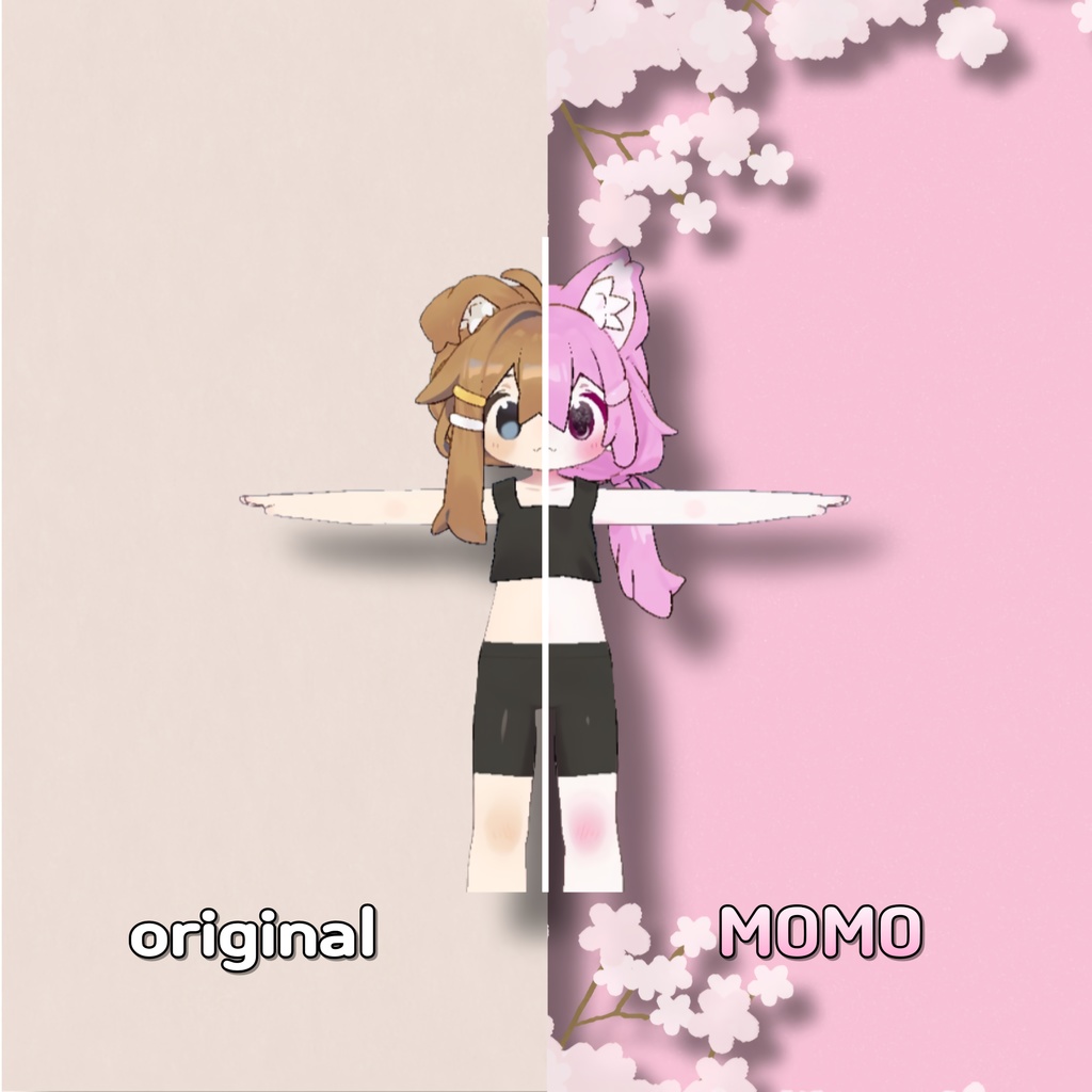 【まめひなた Mamehinata】 ✿ momo kaki body & eye Texture ✿