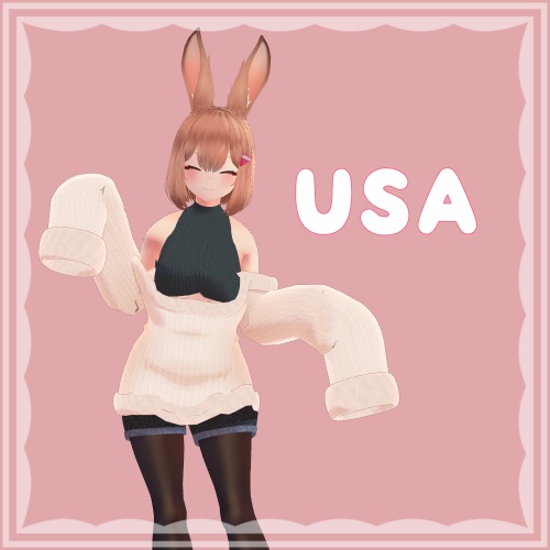 たれそでロングセーター【複数アバター対応】