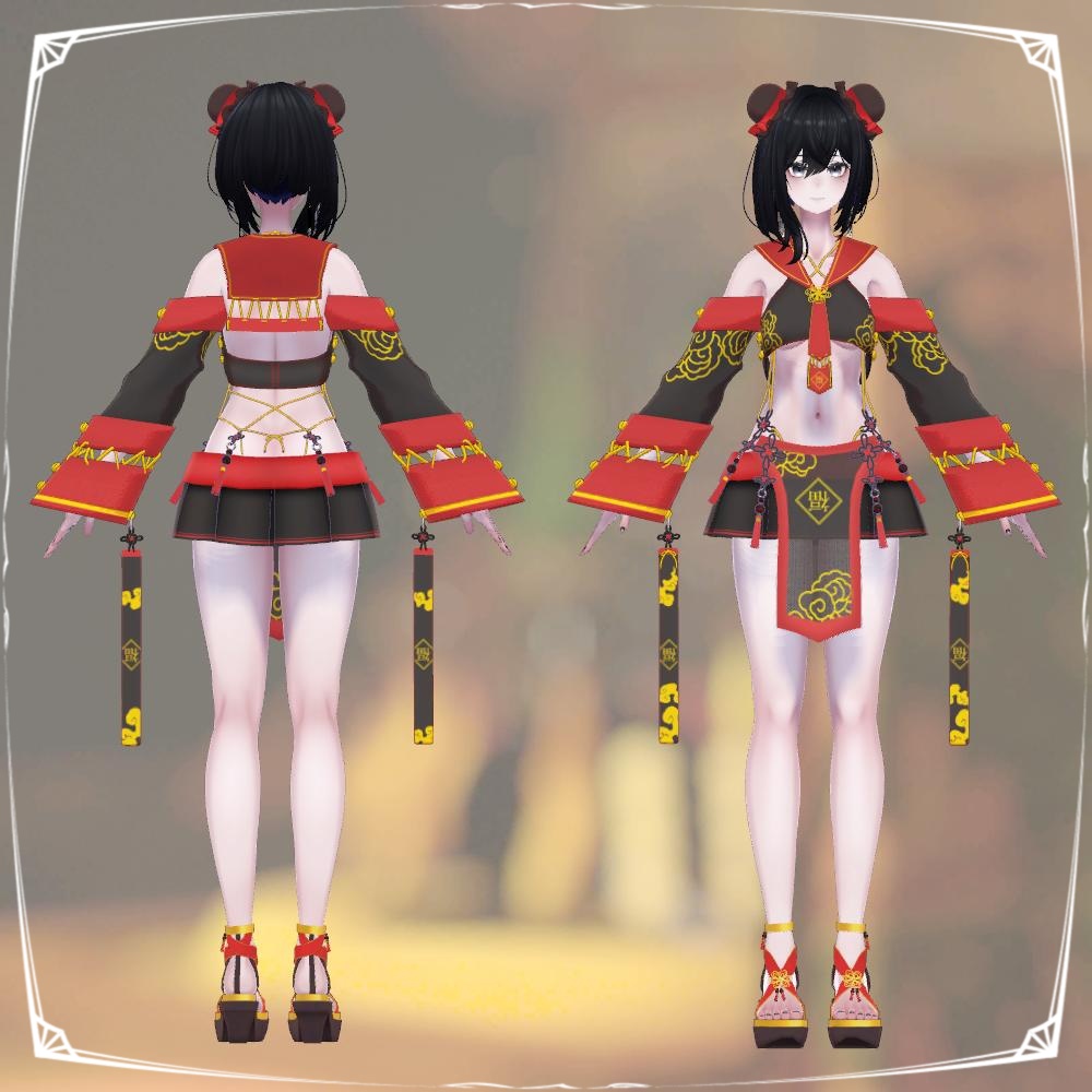 セーラーチャイナビキニ【複数アバター対応】