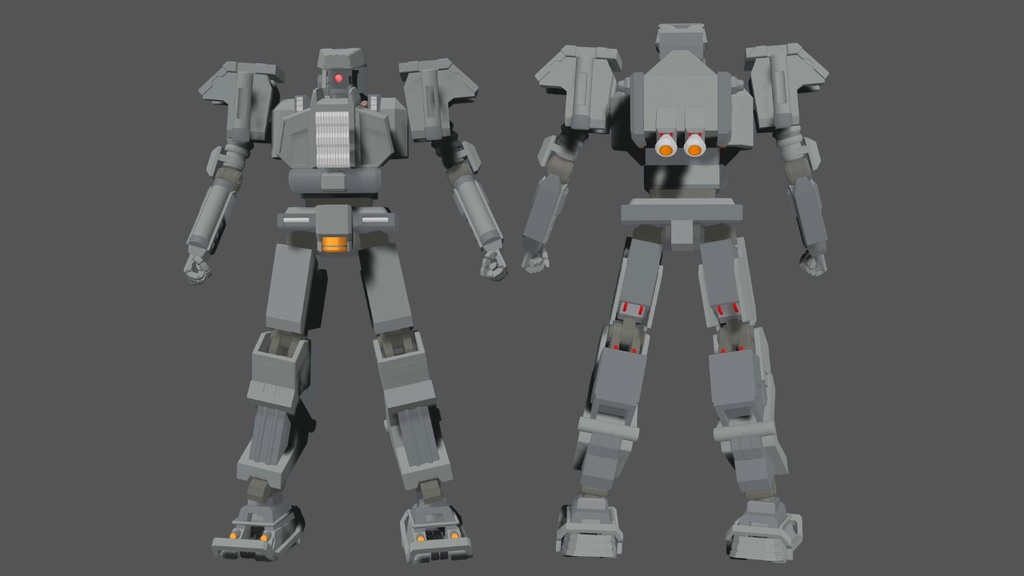 【VRChat想定オリジナルメカアバター】AXIOM ARCHITECTURES AMLG1-01型+武器セット01