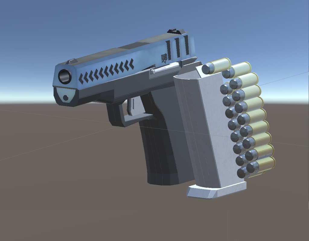 プロップ用3D モデル拳銃:寿工業製自動拳銃