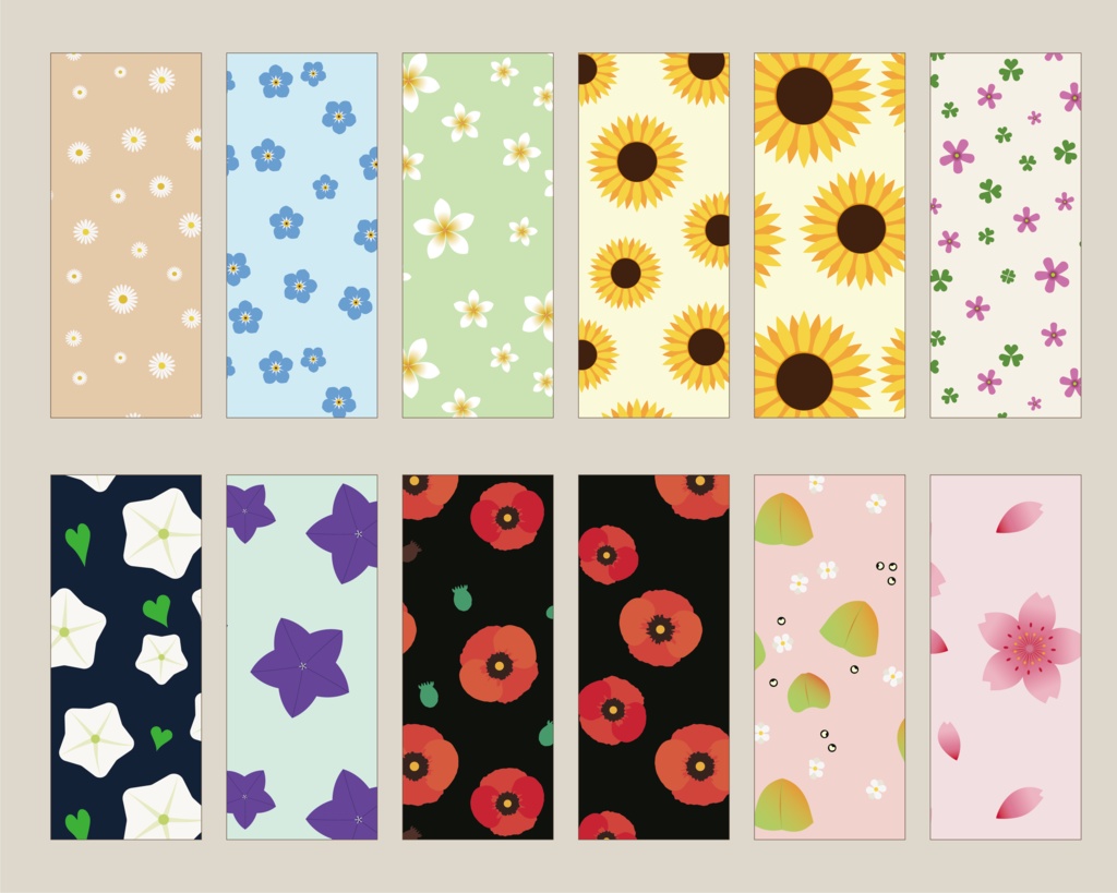 Flowers Seamless Pattern / 花柄パターン