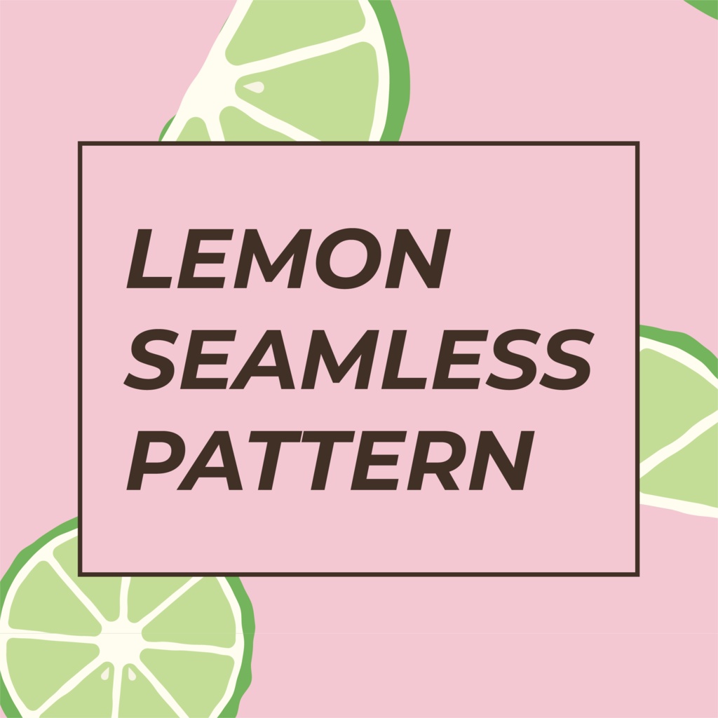 Lemon Seamless Pattern / レモンパターン / レモン柄*39枚