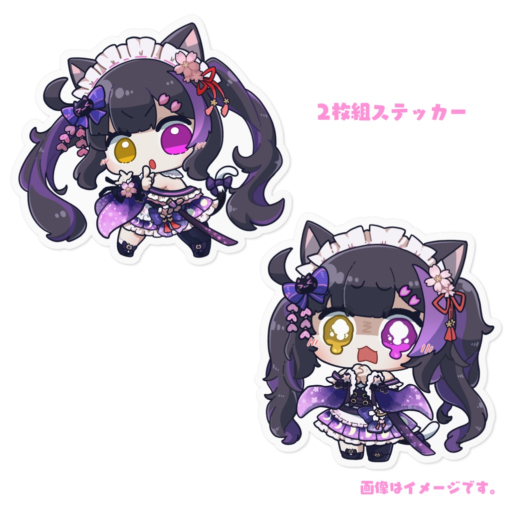 黒月夜桜 新衣装&誕生日記念2024【黒月夜桜/Vtuber】