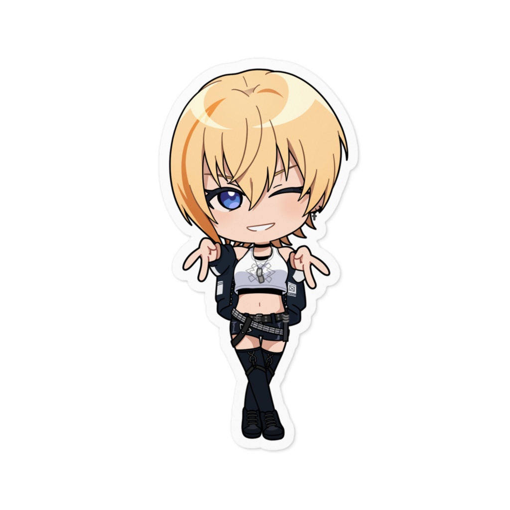 【皆月悠希】SDイラストステッカー