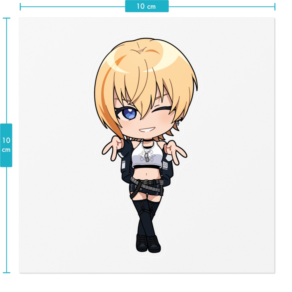 【皆月悠希】SDイラストステッカー