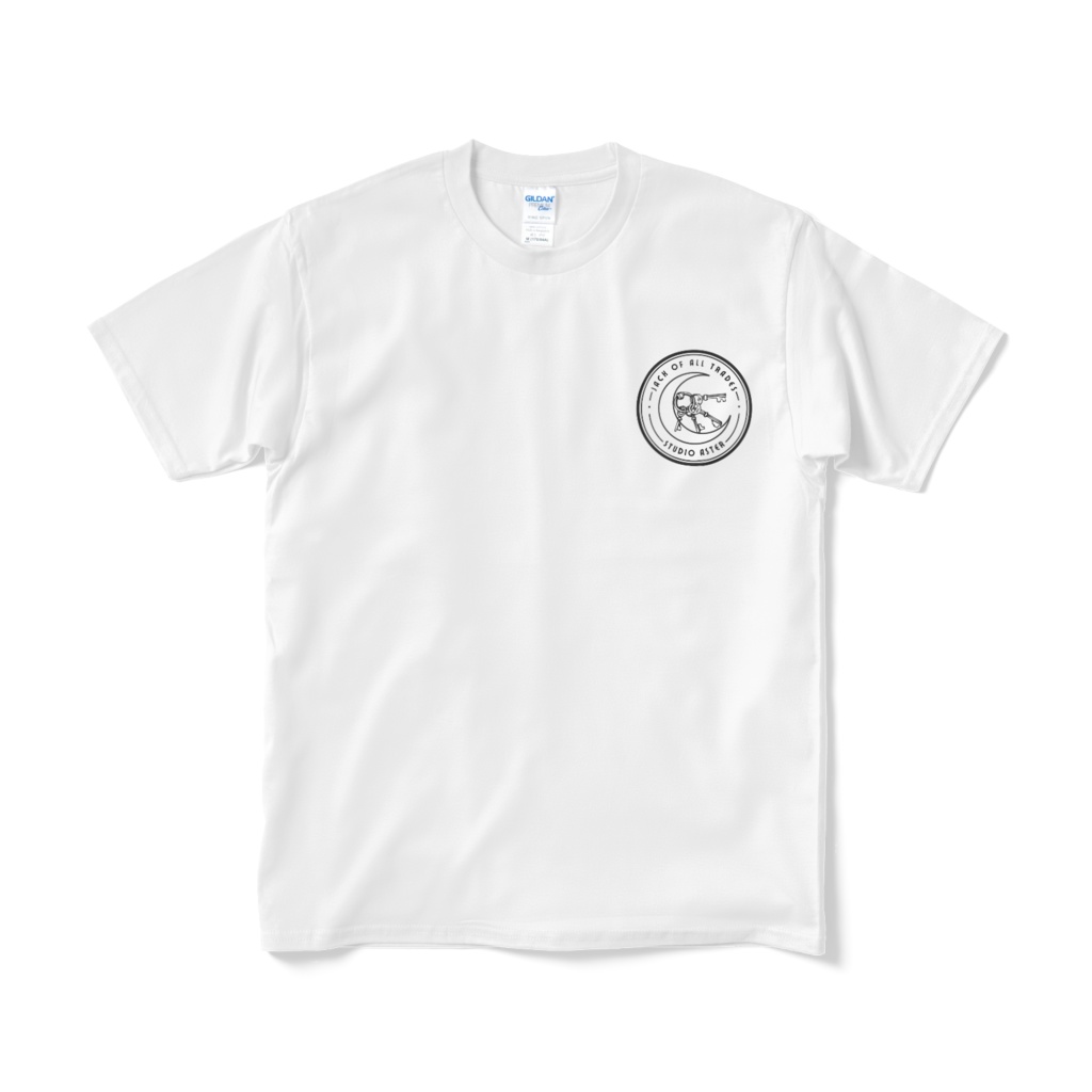 【皆月悠希】何でも屋のロゴ入りTシャツ(前面ロゴのみ。ひっそりと推したい人向け)