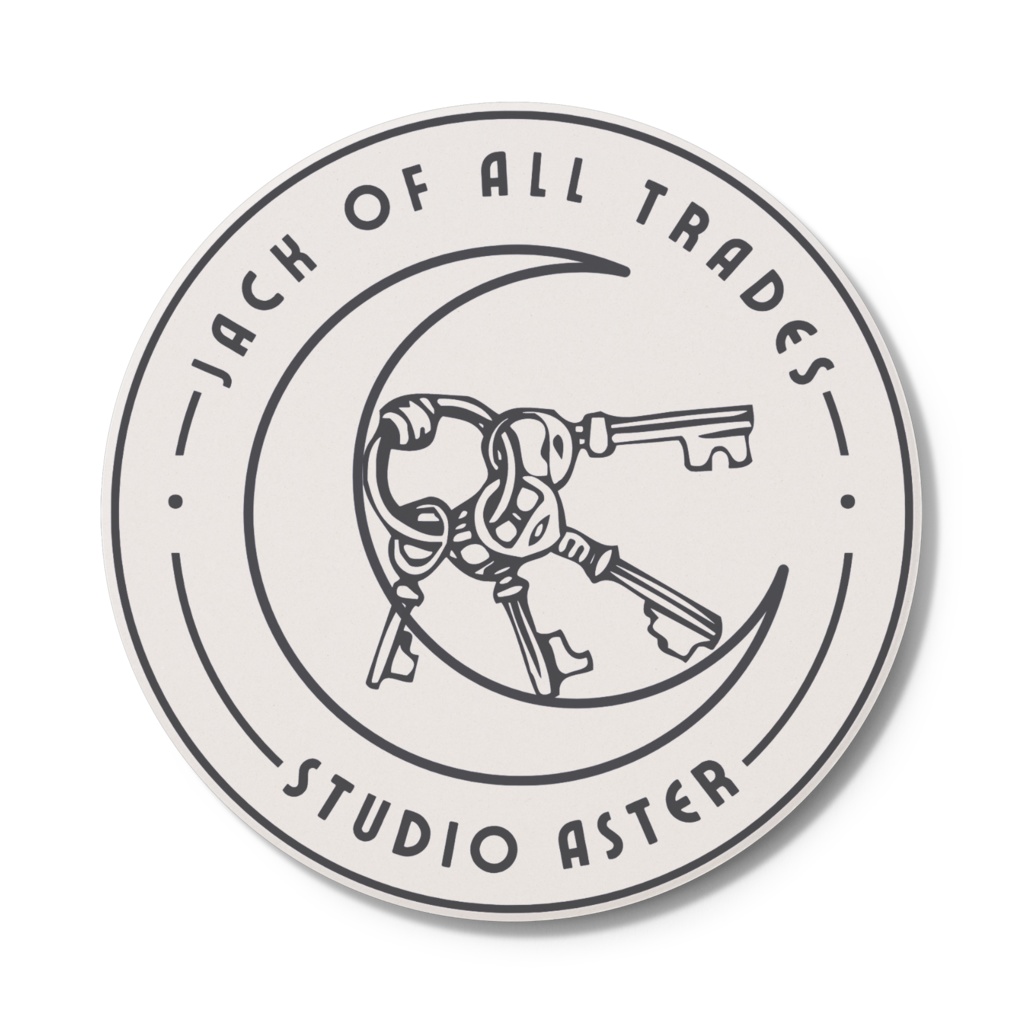 【皆月悠希】何でも屋ロゴ入りコースター(吸水タイプ)