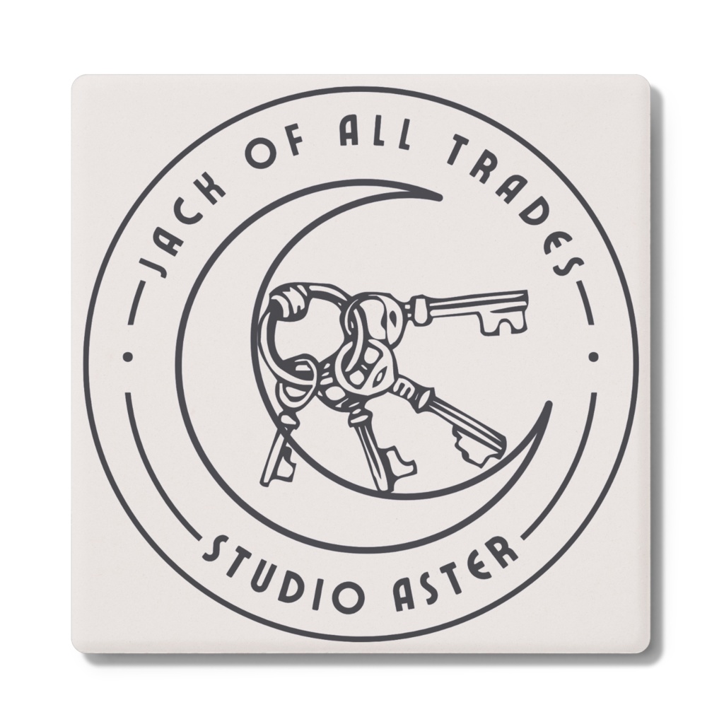 【皆月悠希】何でも屋ロゴ入りコースター(吸水タイプ)