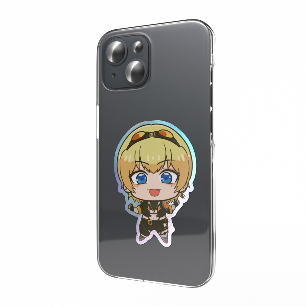 【皆月悠希】オーロラスマホステッカー
