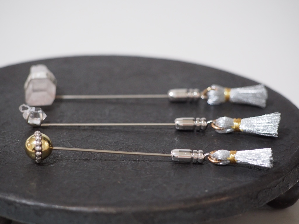 ハーキマーダイヤモンド ストールピン