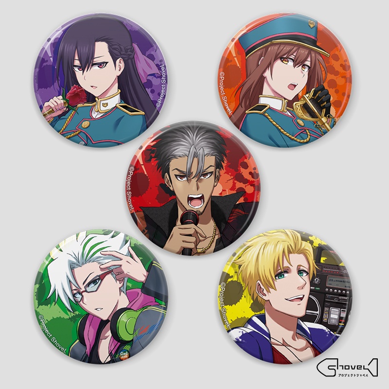 オリジナル缶バッチ 歌ってみたオリジナルデザイン Project Shovel Booth