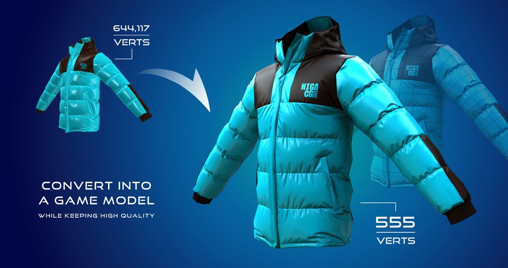 ダウンジャケット 厳選3色セット‼ (High and Low)