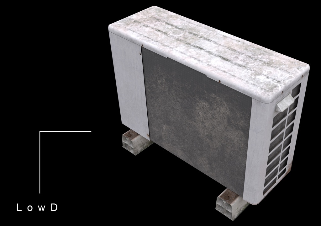 【商業利用可‼】室外機ゲームモデル4種