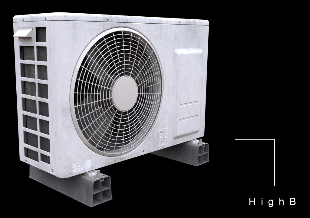 【商業利用可‼】室外機モデルセット8種(本気室外機付き)