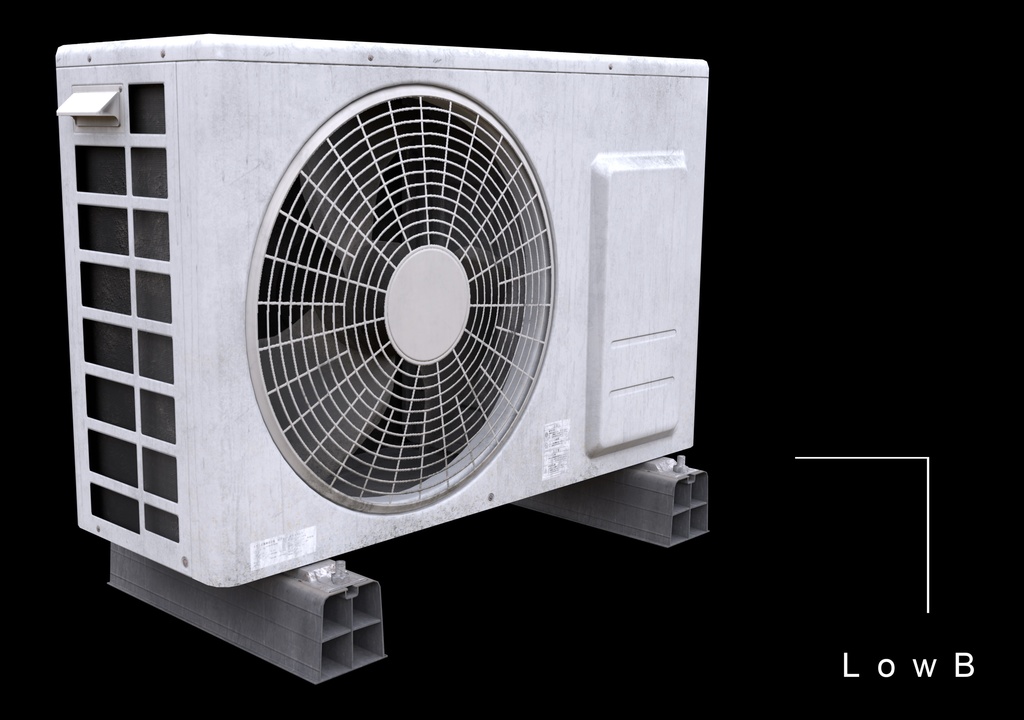 【商業利用可‼】室外機モデルセット8種(本気室外機付き)