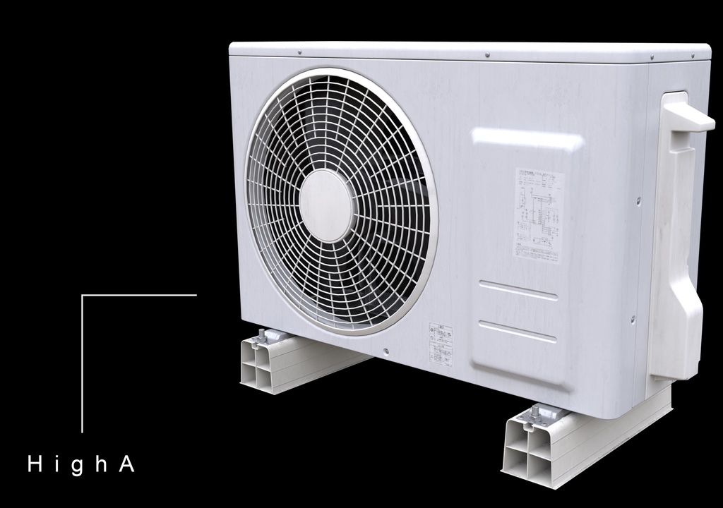 【商業利用可‼】室外機モデルセット8種(本気室外機付き)