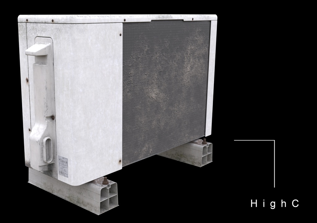 【商業利用可‼】室外機モデルセット8種(本気室外機付き)