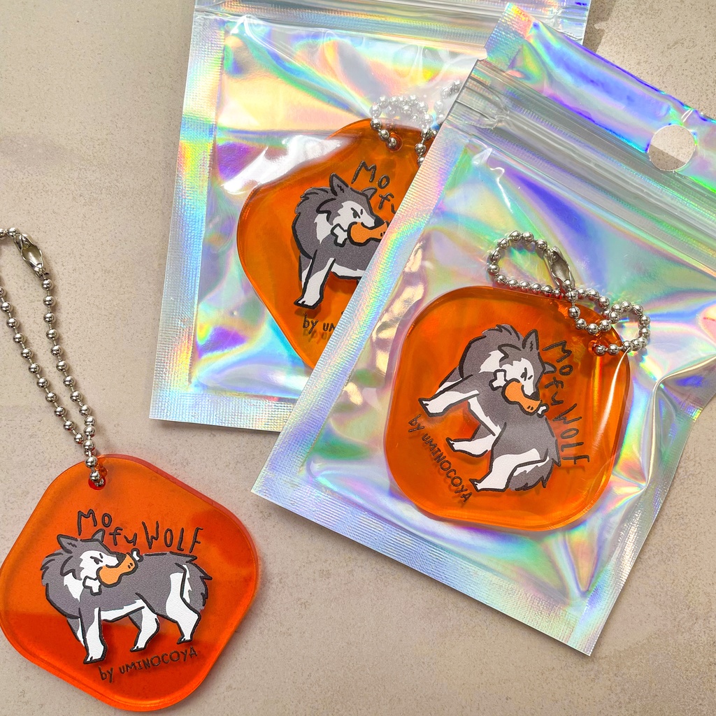 🐺ハイイロオオカミアクリルキーホルダー | オオカミの森グッズ