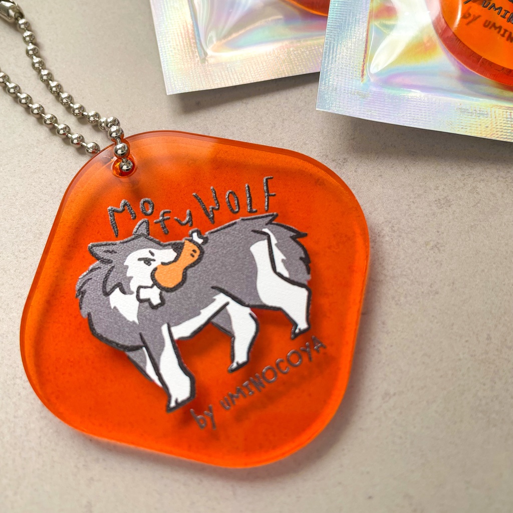 🐺ハイイロオオカミアクリルキーホルダー | オオカミの森グッズ