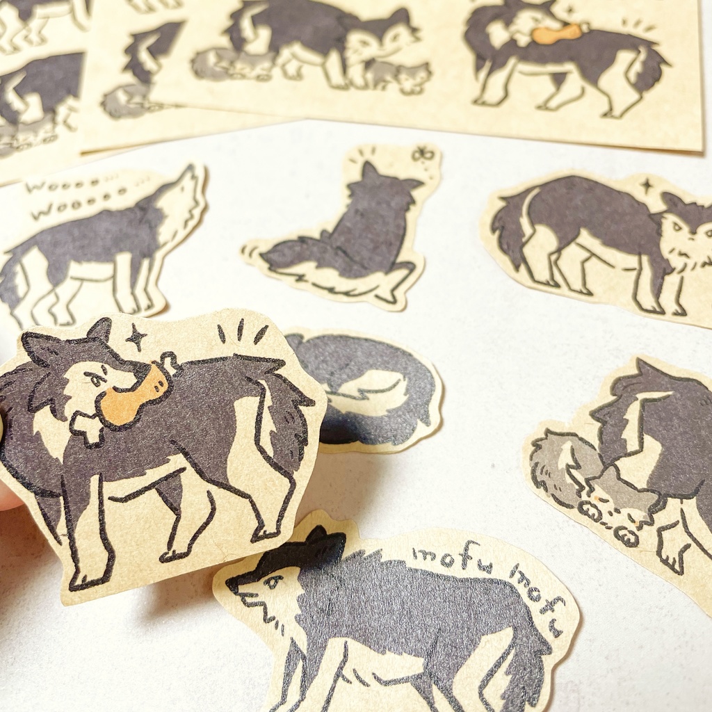 🐺もふ うるふブロックメモ | オオカミの森グッズ