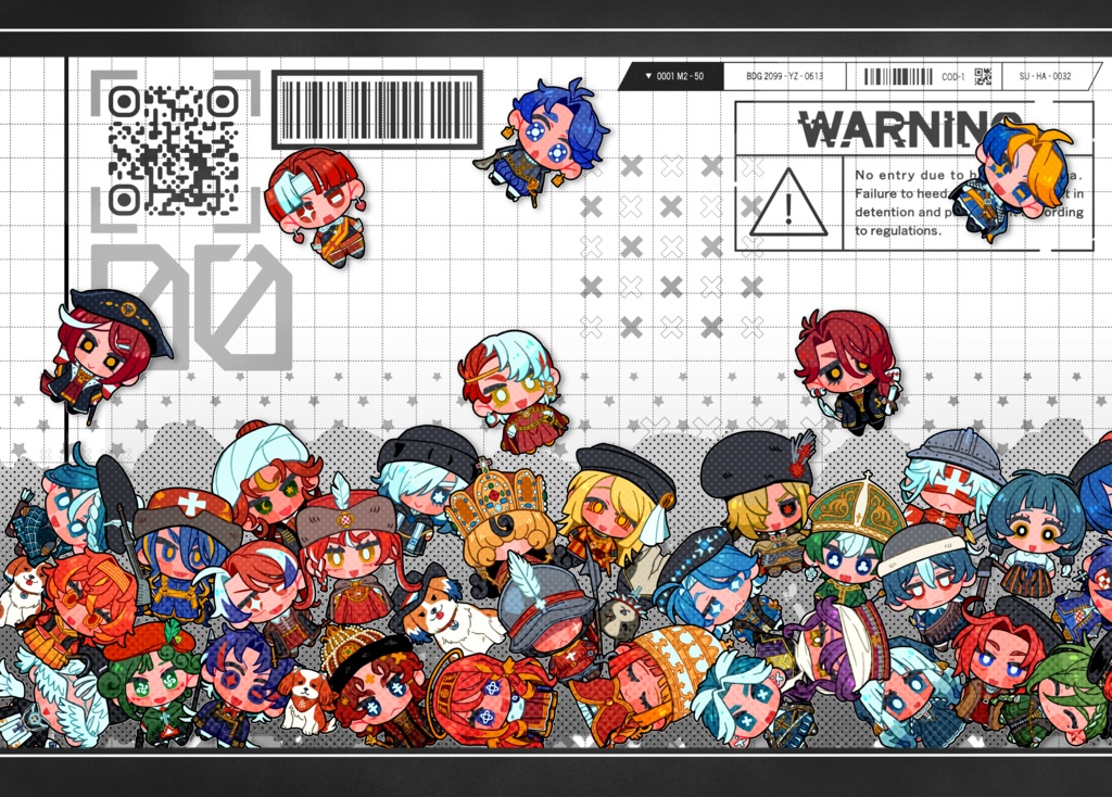 【受注生産2/25/21:00まで】17世紀ヨーロッパ擬人化キャラクター大図鑑【A5/本文フルカラー44P】