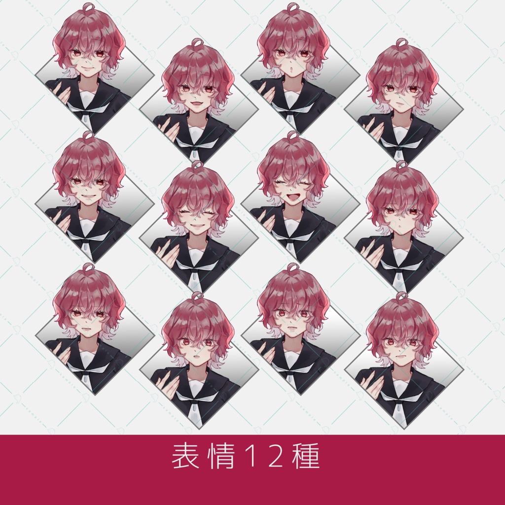 【立ち絵素材】女性_セーラー服_立ち絵