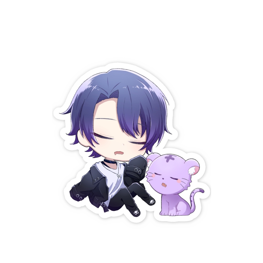 ねむねむペア"スマホステッカー"(ヒダム&くろべェ)