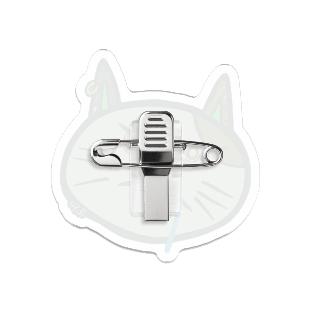 よだれ猫(マッド)バッジ