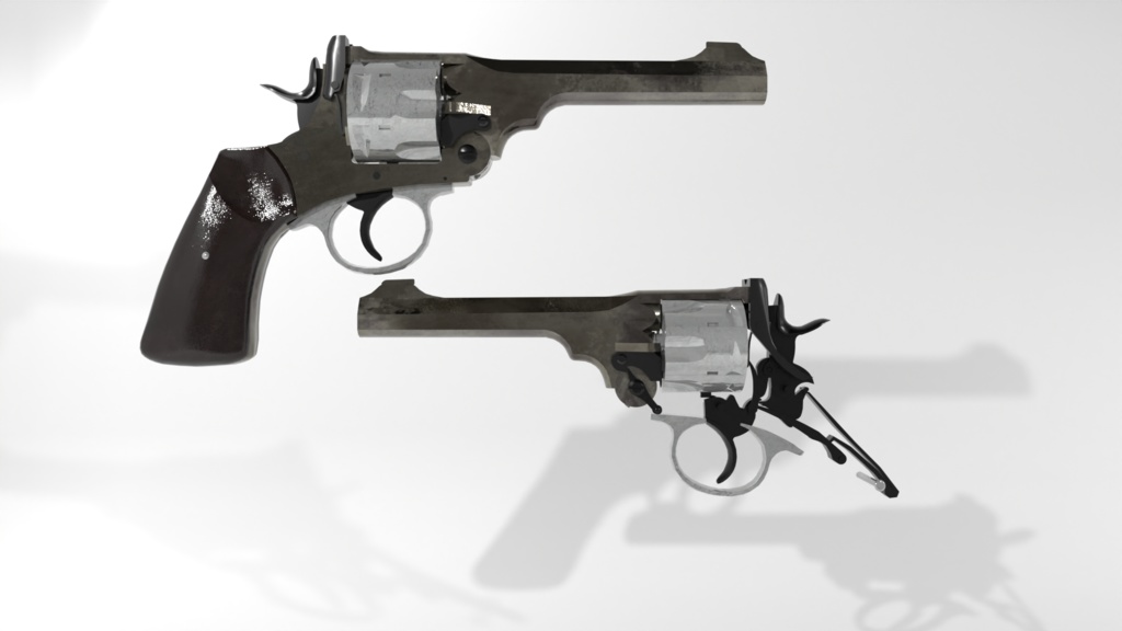 Webley Mk VI Revolver3Dモデル