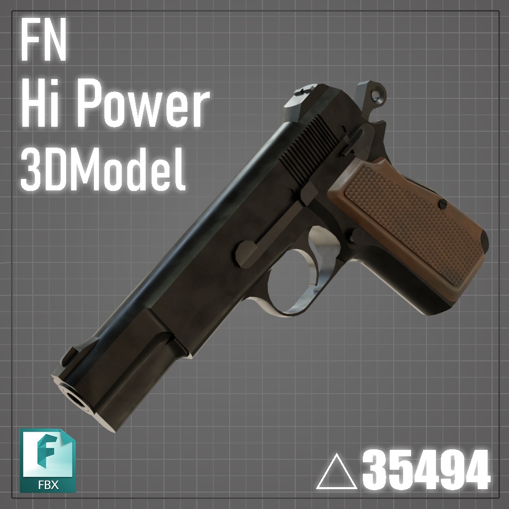 【銃器モデル】FN Hipower