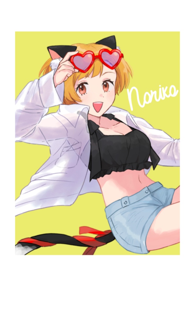 福田のり子　チェキ風カード