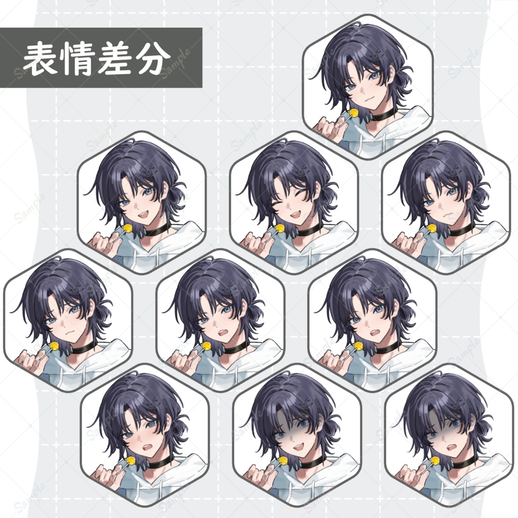 【立ち絵素材】男性_青年_男の子_少年_学生_私服_スーツ_TRPG