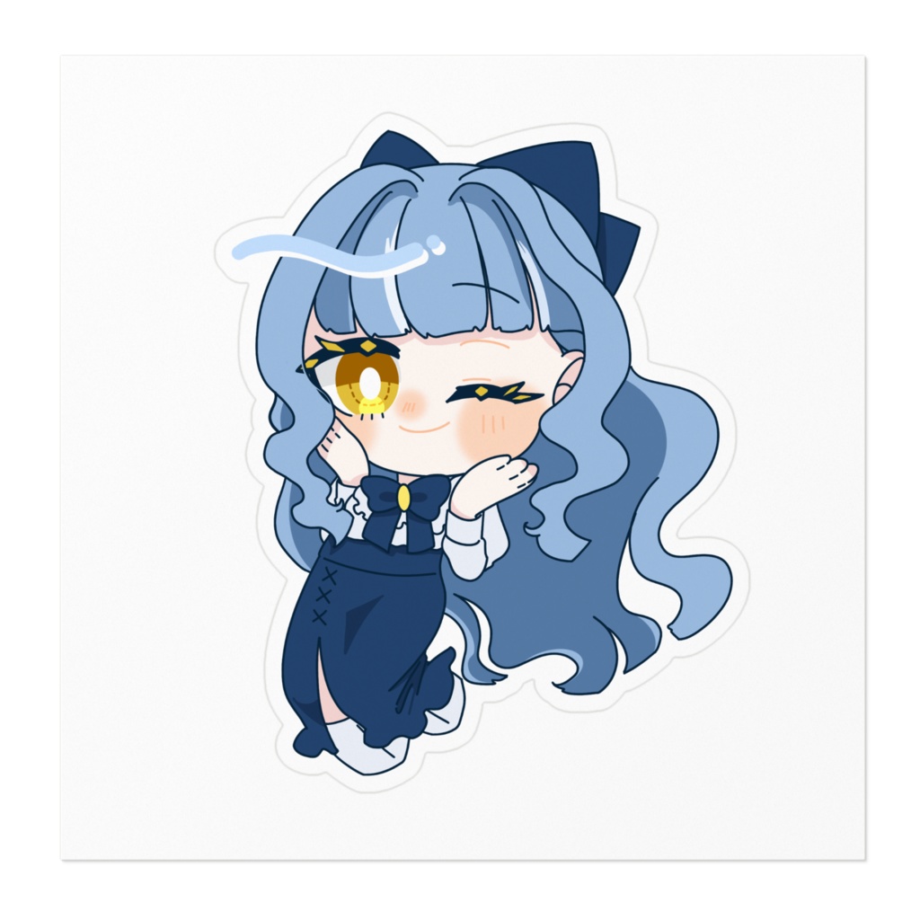 しらとりちゃんステッカー(1周年)