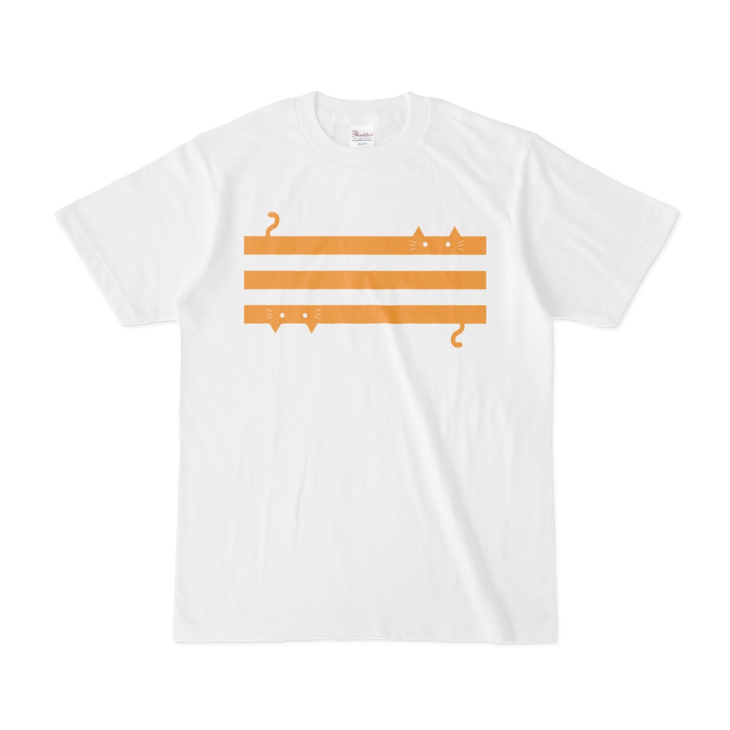 ねこ3ラインＴシャツ