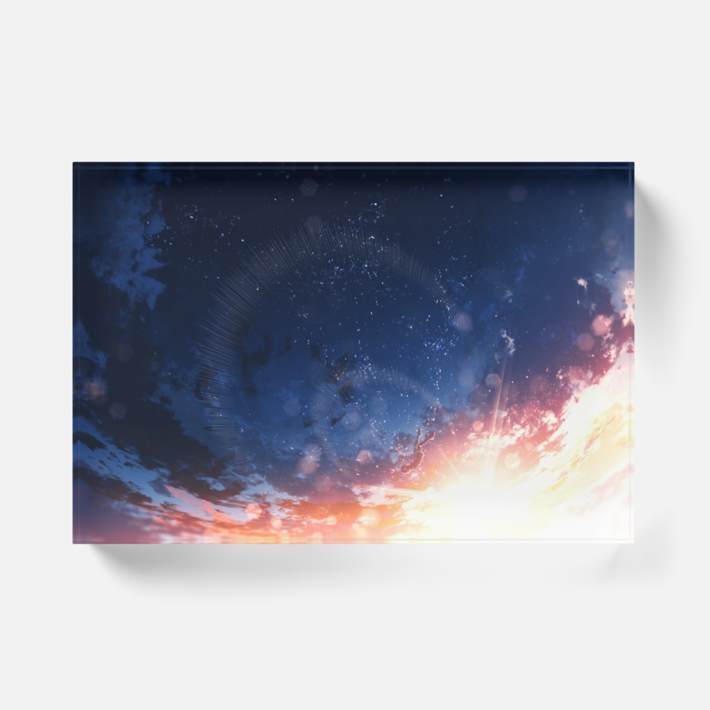 夕に溶ける。アクリルブロック