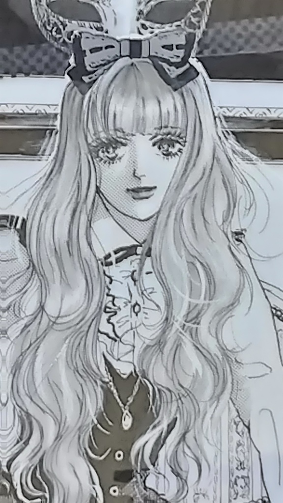 背伸び  イラスト原画