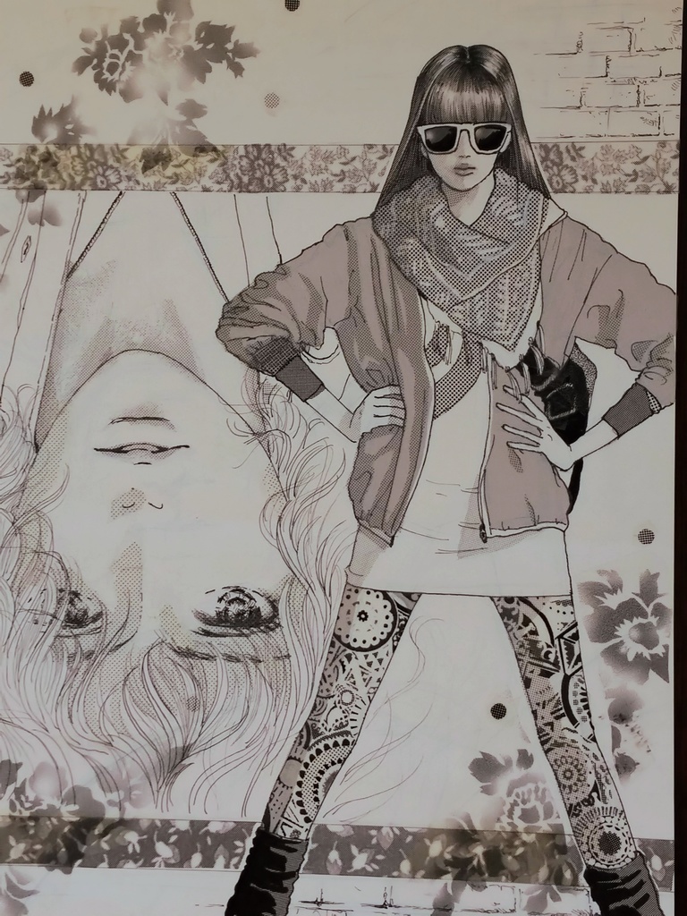 強がり  イラスト原画