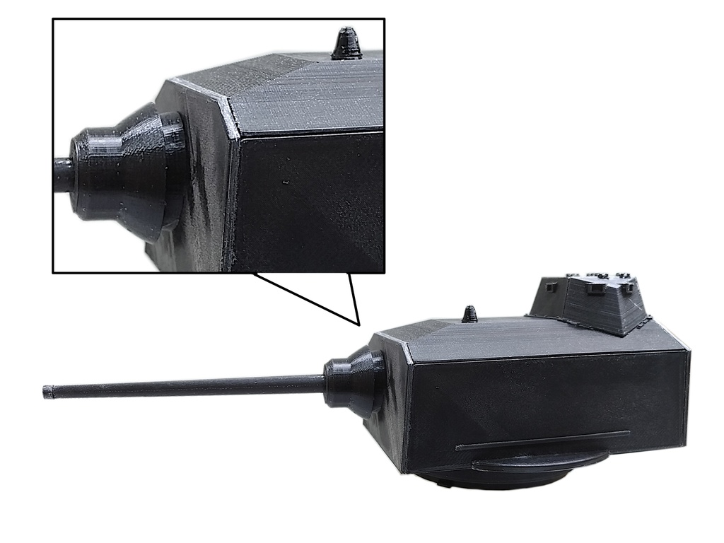 zoomodel フランス軍 F1 Turret 1/35 3Dプリント