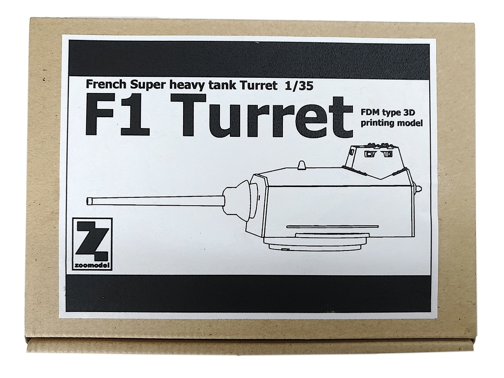 zoomodel フランス軍 F1 Turret 1/35 3Dプリント