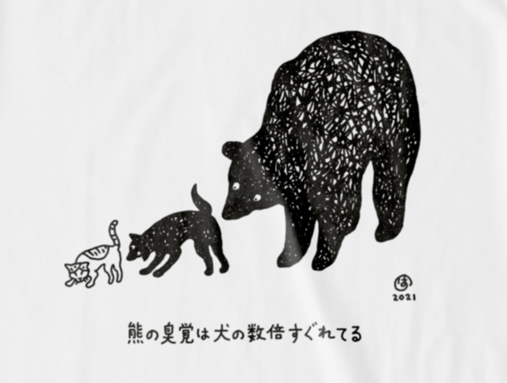 熊の嗅覚は犬の数倍すぐれてる