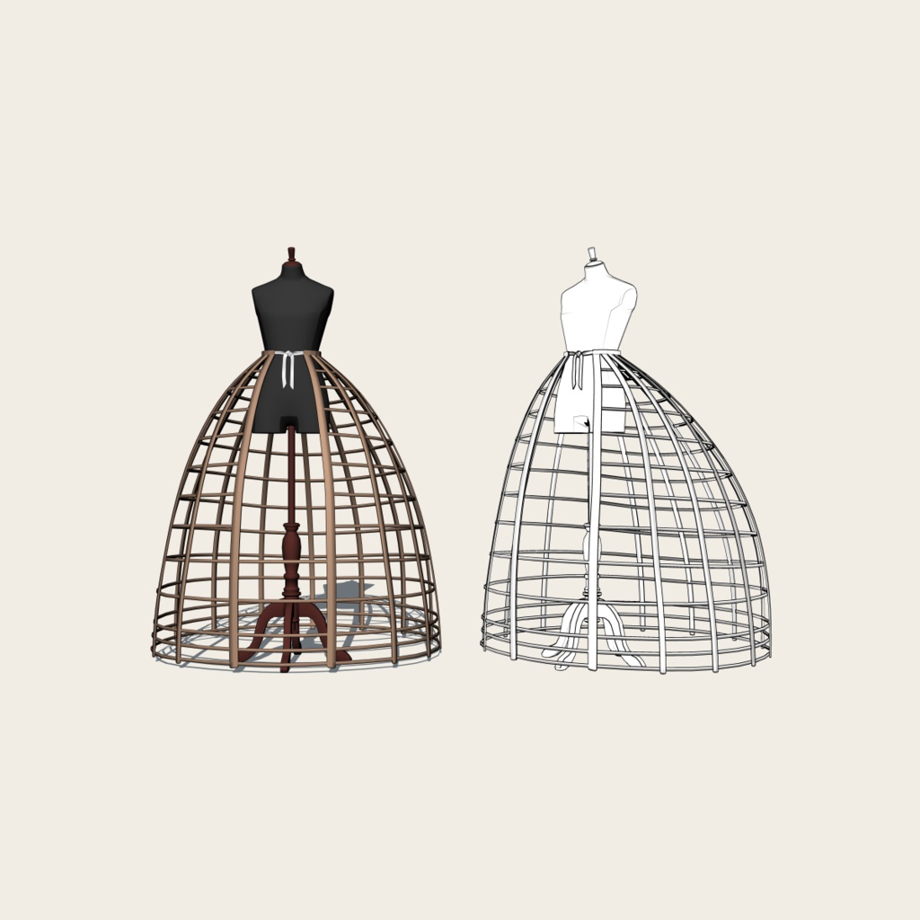 ペチコートセット(Petticote Set)|3D素材